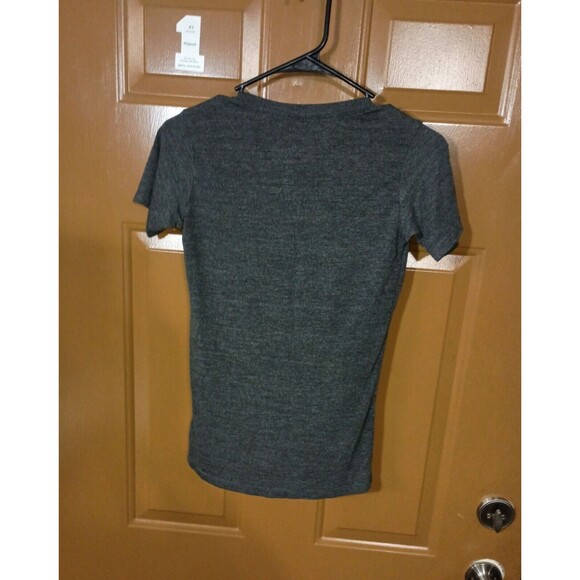 Disney Alice in Wonderland X-Small XS Black “We're All Mad Here” V-neck T-shirt - Picture 2 of 12